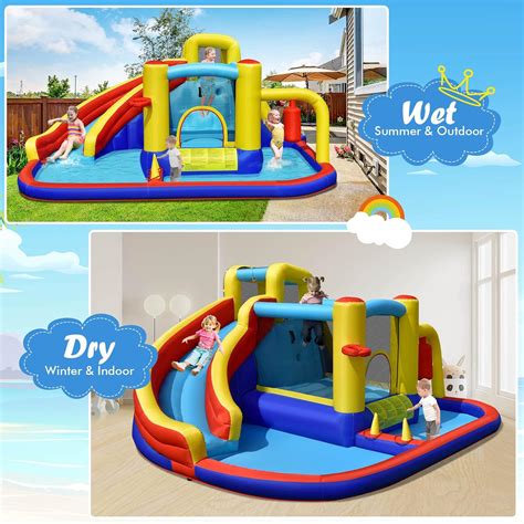 Bountech Tobog N Acu Tico Inflable En Gigante Parque Acu Tico