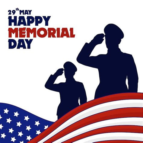 Premium Vector Happy Memorial Day Template