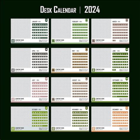 Dise O Del Calendario De Vector Premium