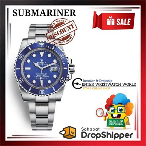 Jual Jam Tangan Pria Merk Rolex Submariner Date Otomatis The Oyster