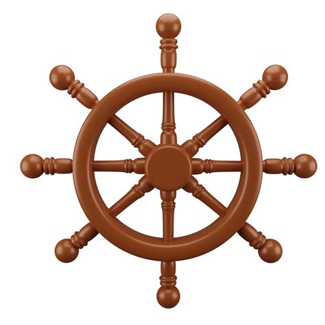 Ship Wheel D Icon Suitable To Be Used As An Additional Element In