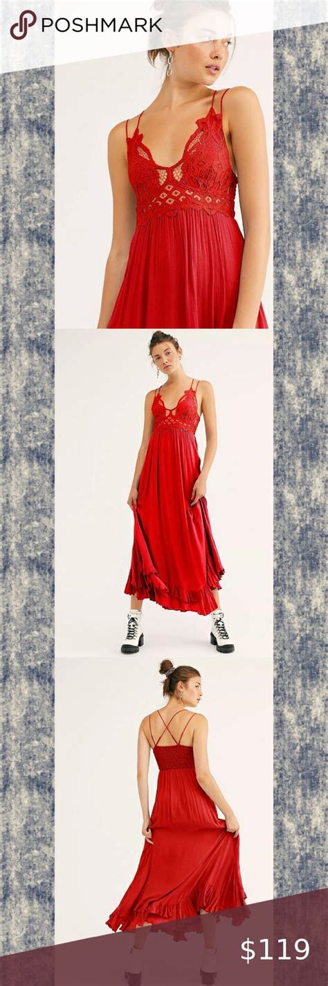 Free People Fp One Adella Crochet Lace Gauzy Maxi Midi Dress Summer