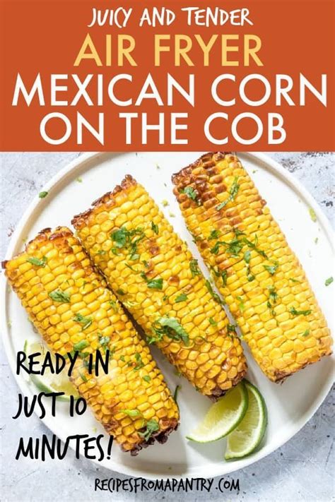 Mexican Air Fryer Corn On The Cob Grill Version