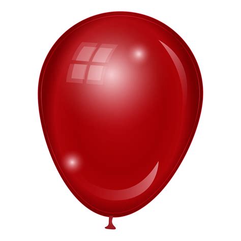 Red Balloon Png Sharp Details