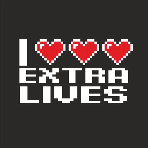 I Heart Extra Lives T Shirt Geekytees