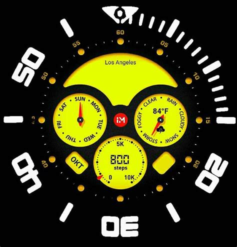 Ucolor Analog Digital Green Watchmaker The World S Largest Watch Face