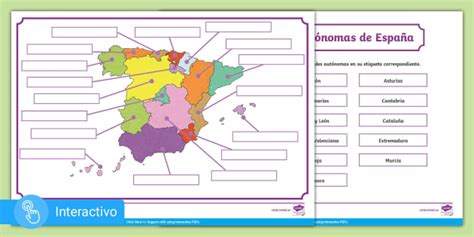 Mapa Interactivo De Las Comunidades Aut Nomas De Espa A