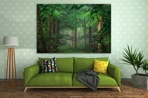 Forest Canvas Forest Print Forest Décor Landscape Art Forest | Etsy