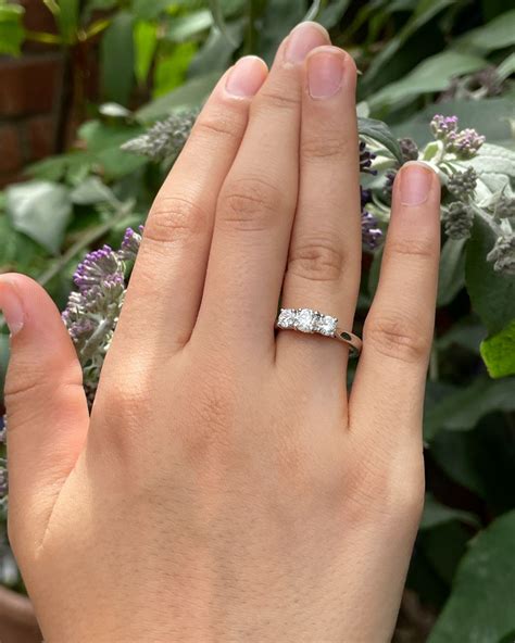 Stone Diamond And Platinum Ring Aka Bespoke