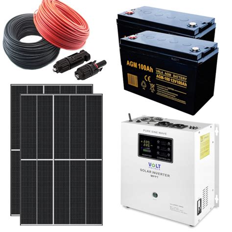 Zestaw Solarny Off Grid W V Elektrownia Solarna Na