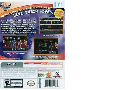 Rock University Presents The Naked Brothers Band The Video Game Box