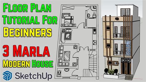 Learn Sketchup Floor Plan Tutorial For Beginners YouTube