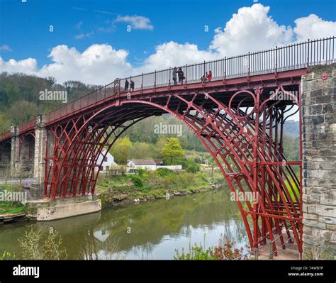 Ironbridge Gorge Uk The Historic 18th Century Iron Bridge Across The