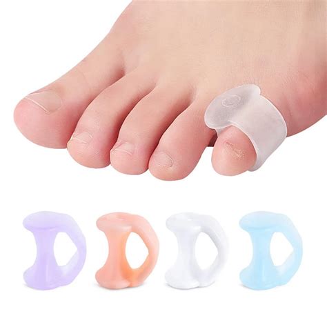 1 Pair Multi Color Ring Tail Finger Separator Hallux Valgus Overlapped