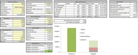 Excel Kalkulations Tool F R Immobilien Einfach Und Kostenlos