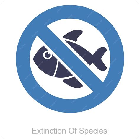 Premium Vector | Extinction of species icon concept