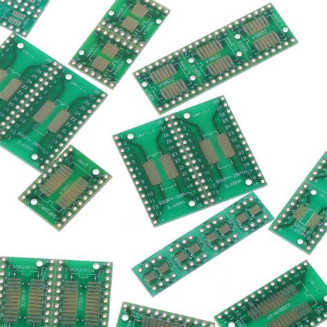 35PCS PCB Board Kit Turn To DIP Adapter Converter Plate SOP MSOP SSOP