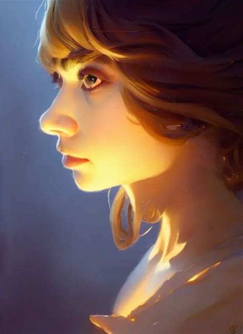 Side Portrait Imogen Poots Paladin Gloomhaven Stable Diffusion