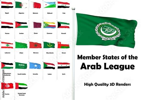 Member States of Arab League Stock Illustration | Adobe Stock