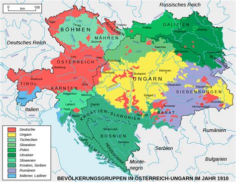 Ethnic Map Of Austria Hungary - Washington Map State