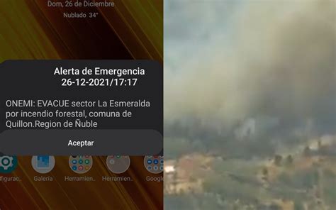 Urgente Ordenan Evacuar Sector De Quillón Ante Avance Del Fuego