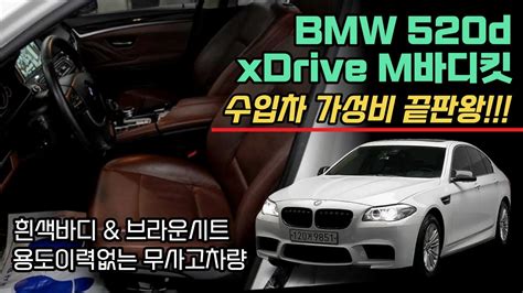 가성비 끝판왕 Bmw 520d X Drive 천만원대 Bmw 독일 감성 연비최강 4륜 M바디킷 튜닝까지 아반떼