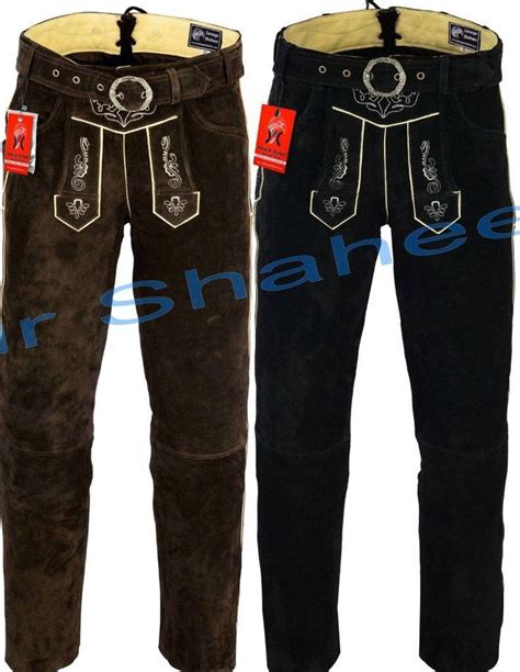 Bavarian Leather Long Pant Lederhosen Long Pants Pants