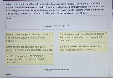 Solved In Both Pocket Mice And Fence Lizards Of The Tularosa Chegg