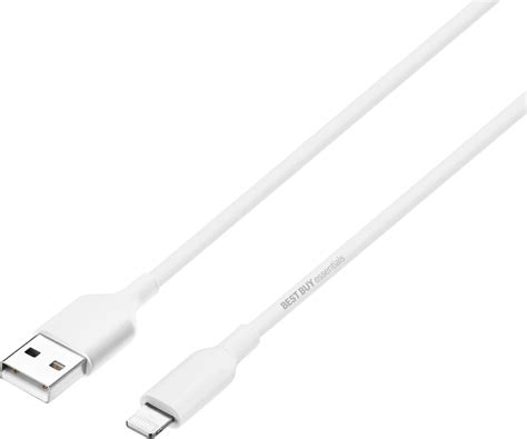 Best Buy Essentials 3 USB A To Lightning Charge And Sync Cable White