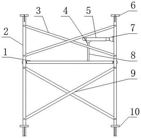 建筑施工用的平台式承载架结构的制作方法