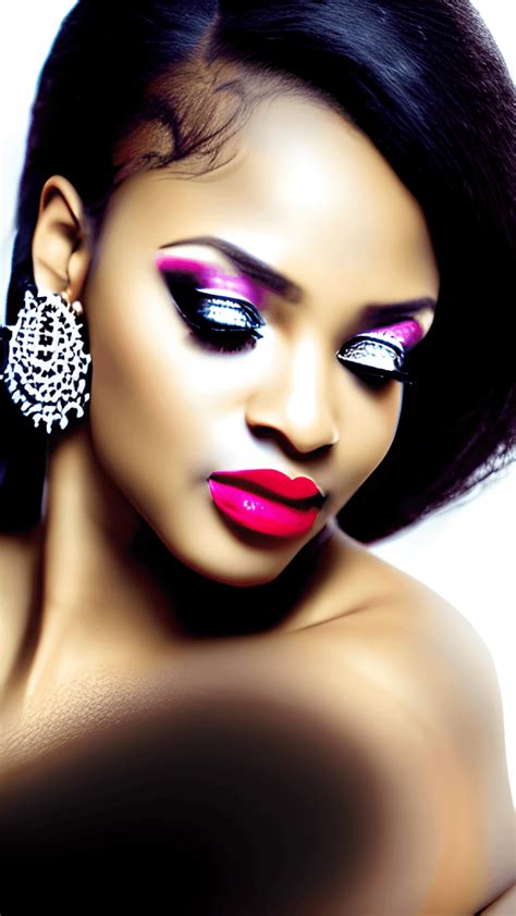 Elegant Black Woman In Bridal Gown · Creative Fabrica