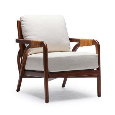 Interlude Delray 27 5 Wide Leather Armchair Wayfair Accent Chairs