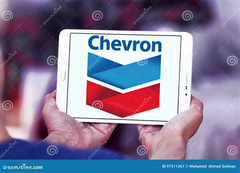 Chevron oil company logo editorial photography. Image of industry ...