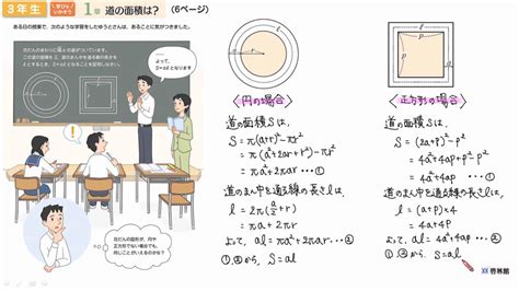 Mathnaviレクチャー 「学びをいかそう」 3年1章 式の展開と因数分解 道の面積は？ Youtube