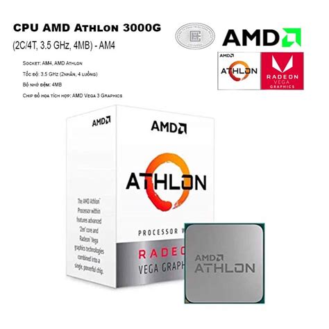 Cpu Amd Athlon 3000g 2c4t 35 Ghz 4mb Am4 Công Ty Uy Tín Tại T