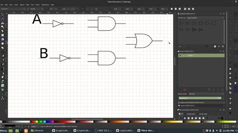 Inkscape Logic Gate Schematic Diagrams Youtube