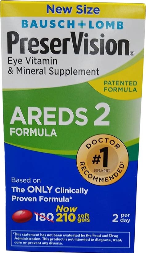 Preservision Areds Vitamin Mineral Supplement Count Soft Gels