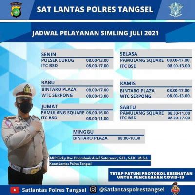 Jadwal Layanan SIM Keliling Di Tangerang Selatan Hari Ini Kamis 15