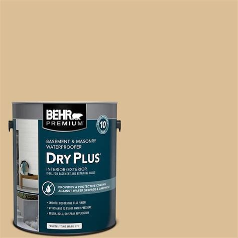 BEHR PREMIUM 1 Gal BW 50 Wheat Harvest Flat Interior Exterior Dry