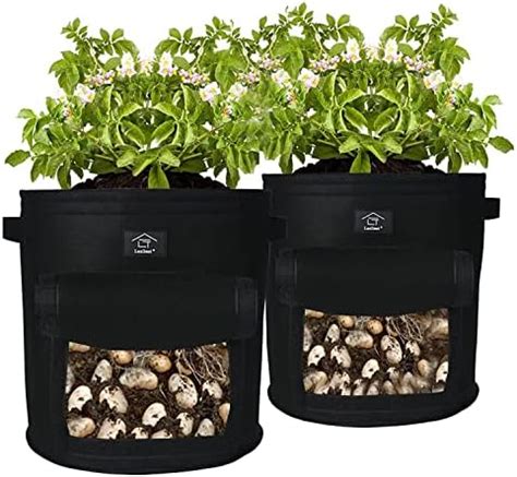 Laxllent Sacs De Plantation De Jardin 2PCS 9 Gallons Sac De Legumes