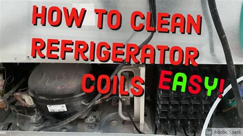 How To Clean Refrigerator Freezer Coils Easily Youtube