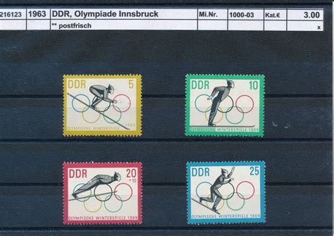 1963 DDR Olympiade Innsbruck Kaufen Auf Ricardo