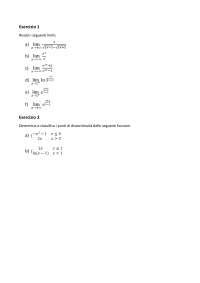 Esercizi Matematica Biotecnologie Docsity