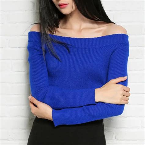 Autumn And Winter Basic Women Sweater Cashmere Sweater Shirt Slit