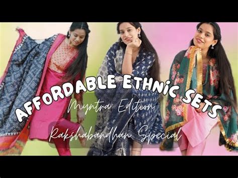 Myntra Ethnic Sets Festive Kurta Sets Ethnic Haul Rakshabandhan