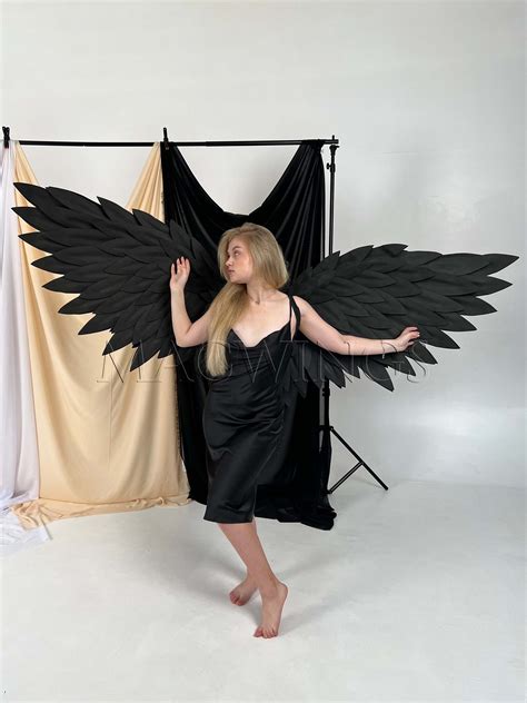 Black Angel Wings Costume