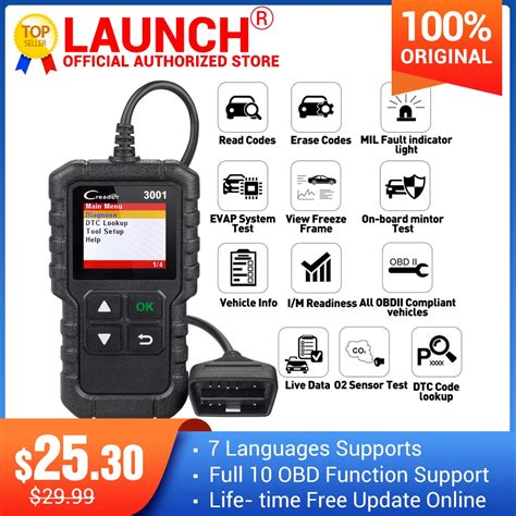 Launch X Creader Full Obdii Eobd Code Reader Scanner