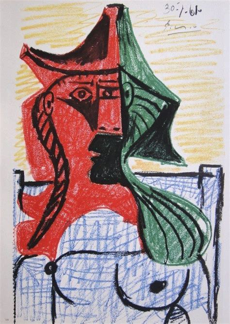 Pablo Picasso Signed Lithograph 1962 Lot 79