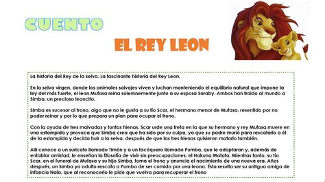 Registro Garra Vergonzoso El Rey Leon Cuento Completo Observar The Best Porn Website