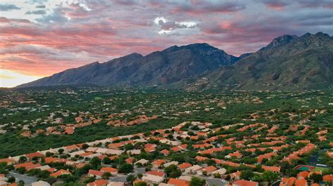 Nice drone sunset over Catalina Foothills, AZ : r/drones